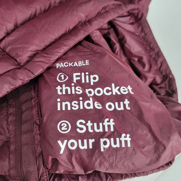 Aritzia TNA Purple Down Packable Botanie Puffer Jacket S - Picture 9 of 12